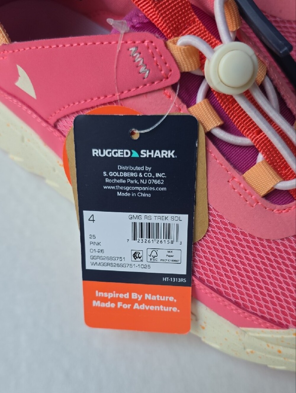 Rugged Shark Little & Big Girls Trek Sandal - Picture 5 of 5